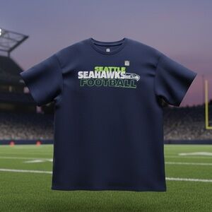 NEW! NFL Seattle Seahawks Men’s XL T-Shirt – Official NFL Apparel – Navy Blue 🏈💚